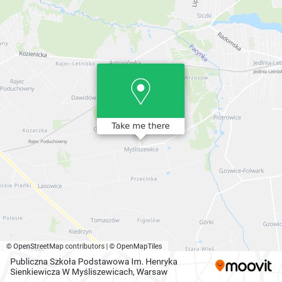 Publiczna Szkoła Podstawowa Im. Henryka Sienkiewicza W Myśliszewicach map