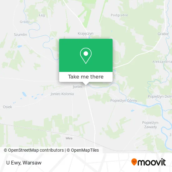 U Ewy map