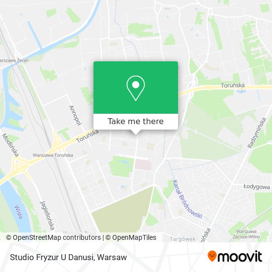 Studio Fryzur U Danusi map