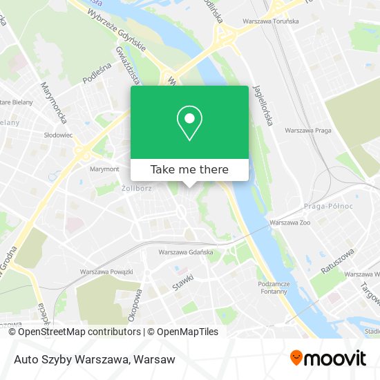 Карта Auto Szyby Warszawa