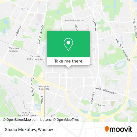 Studio Mokotów map