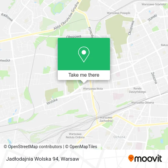 Jadłodajnia Wolska 94 map