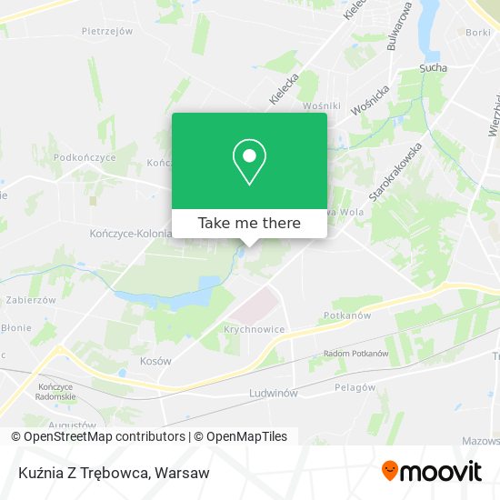 Kuźnia Z Trębowca map