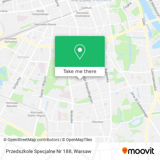 Карта Przedszkole Specjalne Nr 188