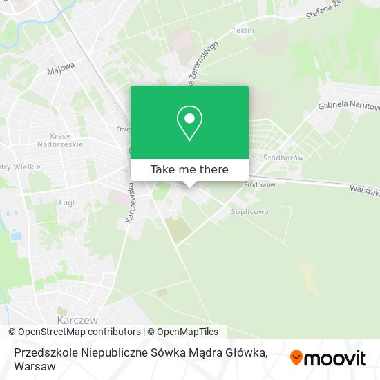 Przedszkole Niepubliczne Sówka Mądra Główka map