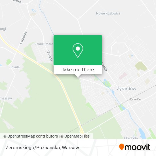 Żeromskiego/Poznańska map