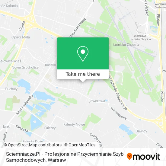 Карта Sciemniacze.Pl - Profesjonalne Przyciemnianie Szyb Samochodowych
