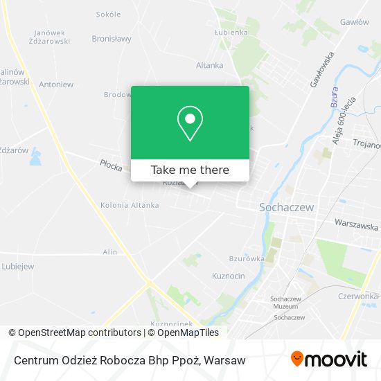 Centrum Odzież Robocza Bhp Ppoż map