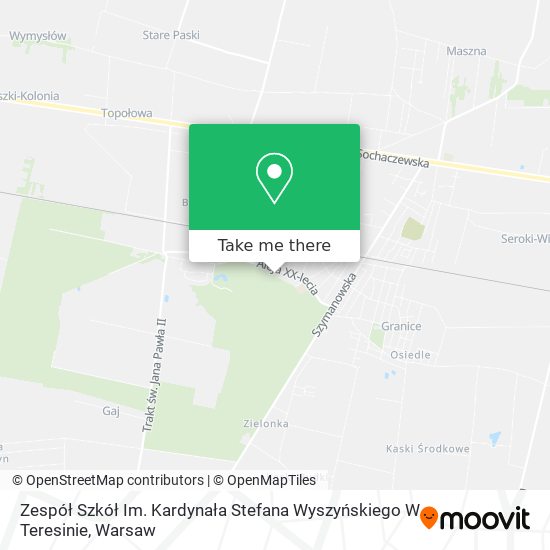 Zespół Szkół Im. Kardynała Stefana Wyszyńskiego W Teresinie map