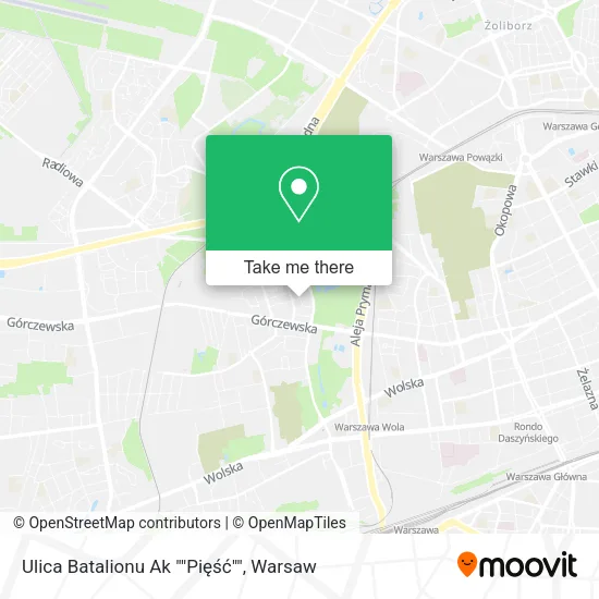 Карта Ulica Batalionu Ak ""Pięść""