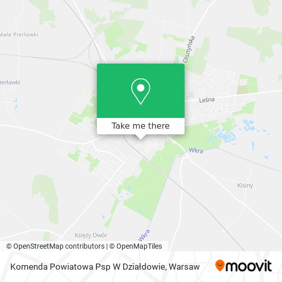 Komenda Powiatowa Psp W Działdowie map