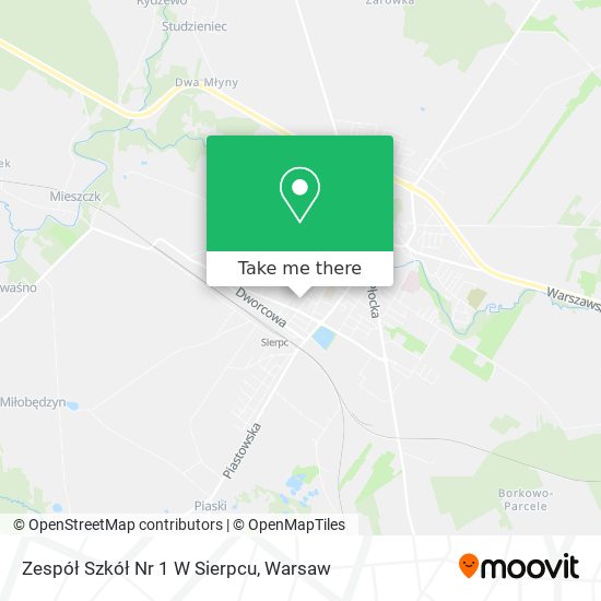 Zespół Szkół Nr 1 W Sierpcu map