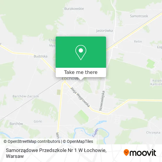 Карта Samorządowe Przedszkole Nr 1 W Łochowie