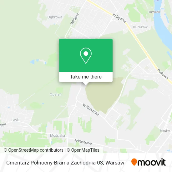 Cmentarz Północny-Brama Zachodnia 03 map