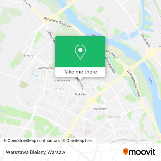 Warszawa Bielany map