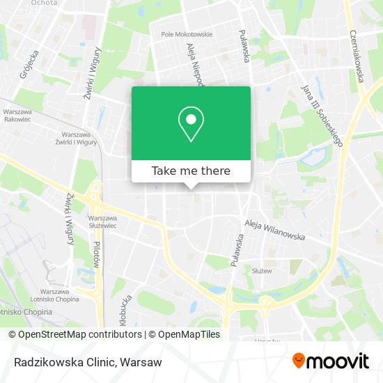 Radzikowska Clinic map