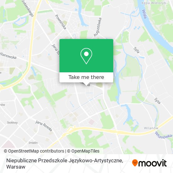 Карта Niepubliczne Przedszkole Językowo-Artystyczne