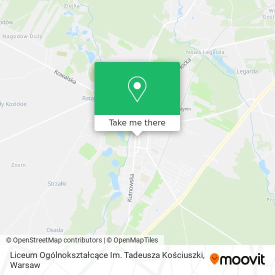 Liceum Ogólnokształcące Im. Tadeusza Kościuszki map