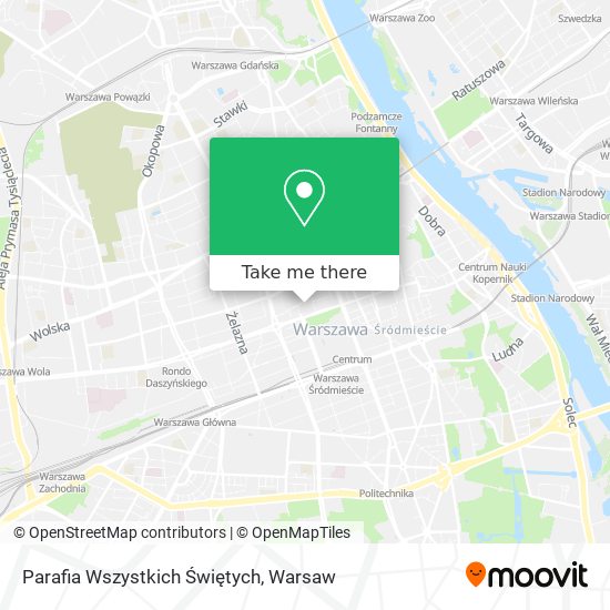 Parafia Wszystkich Świętych map