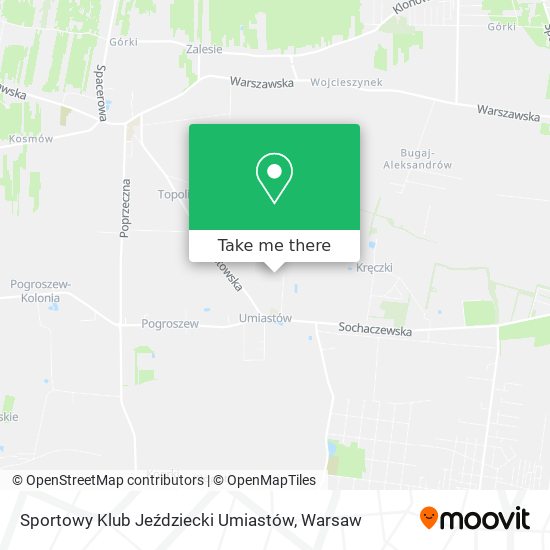 Sportowy Klub Jeździecki Umiastów map