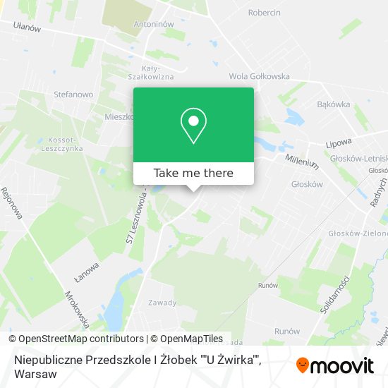 Niepubliczne Przedszkole I Żłobek ""U Żwirka"" map