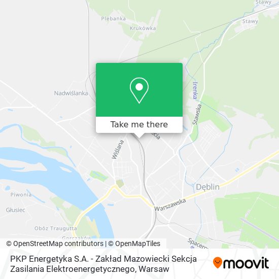 PKP Energetyka S.A. - Zakład Mazowiecki Sekcja Zasilania Elektroenergetycznego map