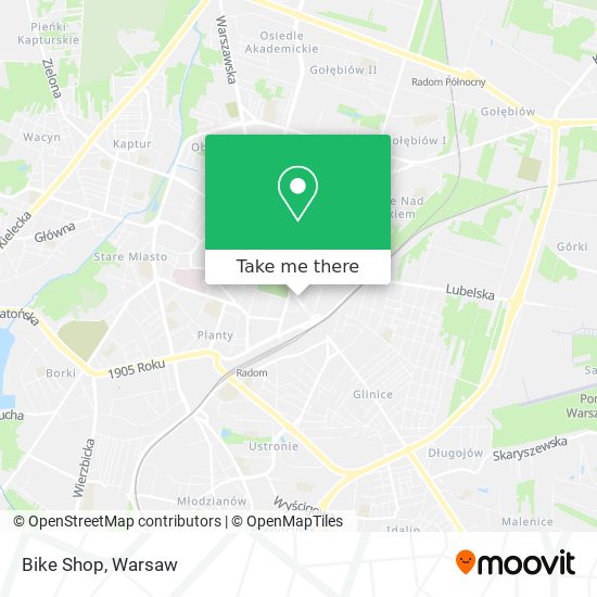 Bike Shop map