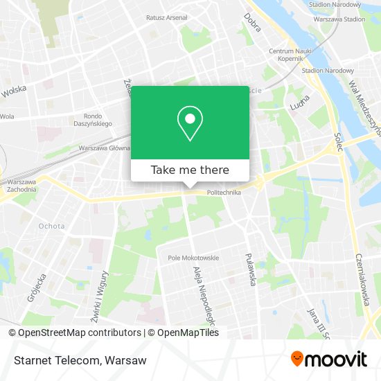 Starnet Telecom map