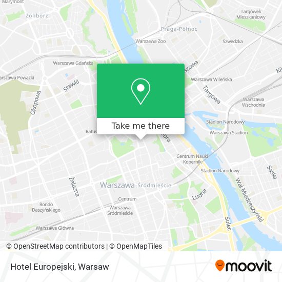 Hotel Europejski map