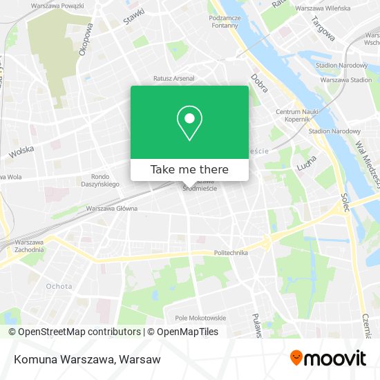 Komuna Warszawa map