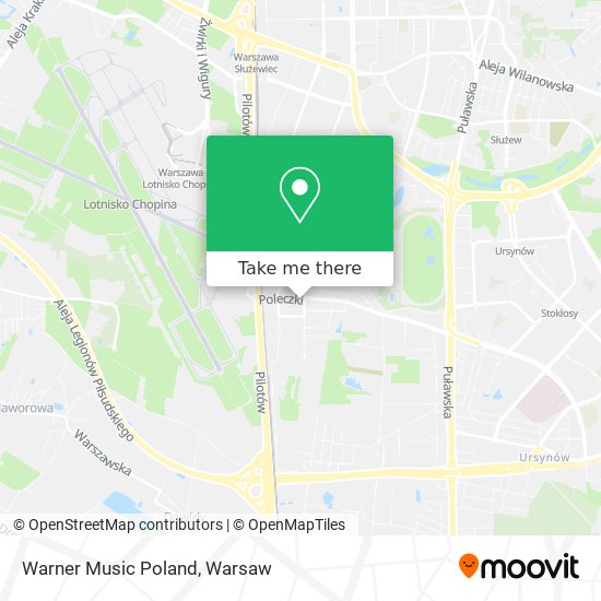 Warner Music Poland map