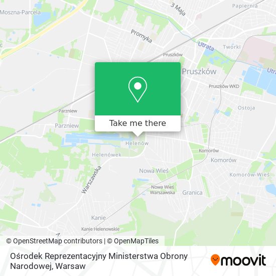 Ośrodek Reprezentacyjny Ministerstwa Obrony Narodowej map