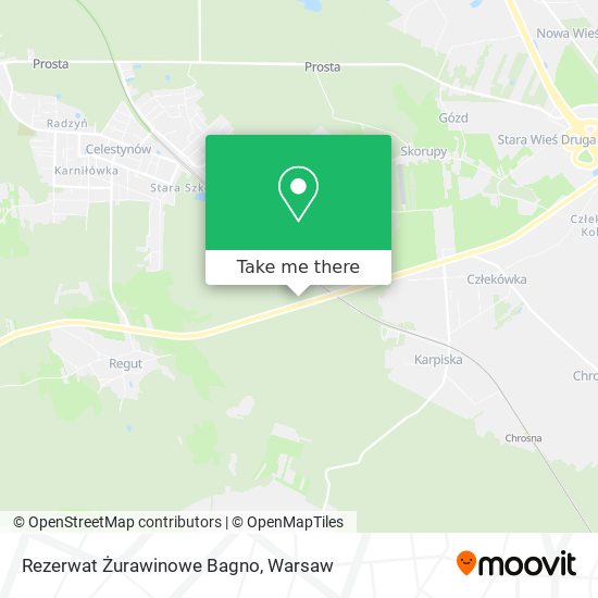 Rezerwat Żurawinowe Bagno map