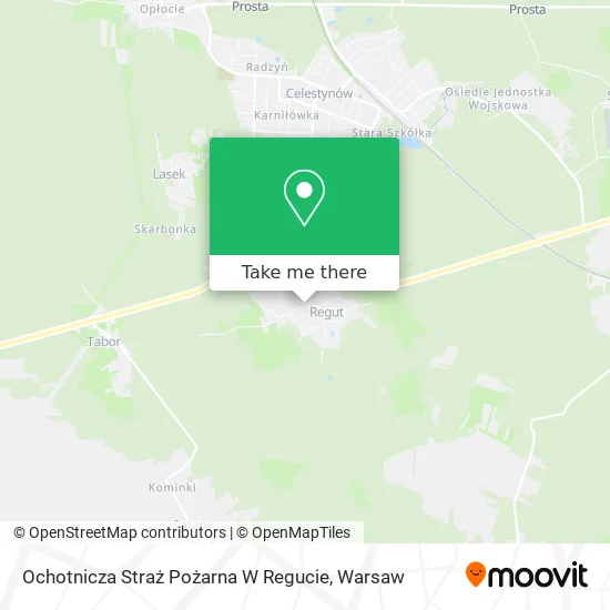 Ochotnicza Straż Pożarna W Regucie map