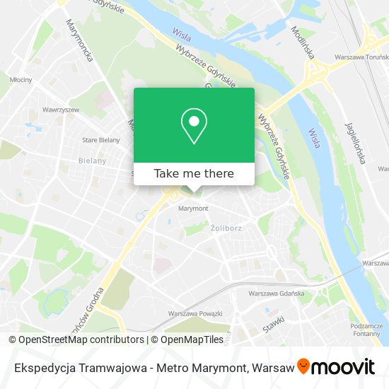 Ekspedycja Tramwajowa - Metro Marymont map