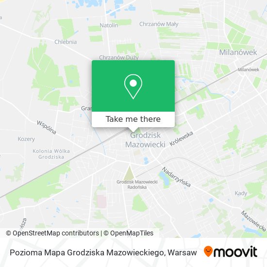 Карта Pozioma Mapa Grodziska Mazowieckiego