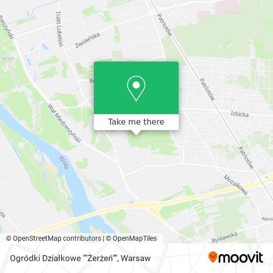 Ogródki Działkowe ""Żerżeń"" map