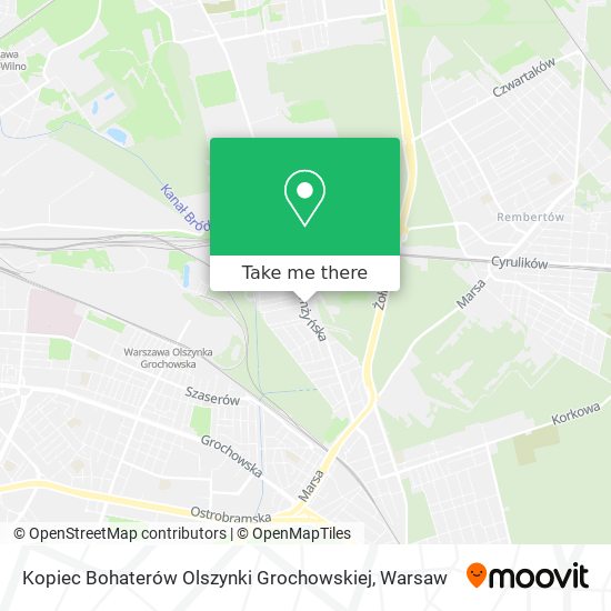 Kopiec Bohaterów Olszynki Grochowskiej map