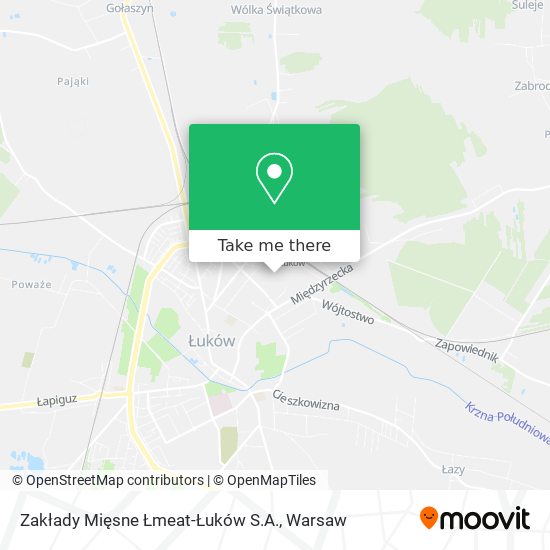 Zakłady Mięsne Łmeat-Łuków S.A. map