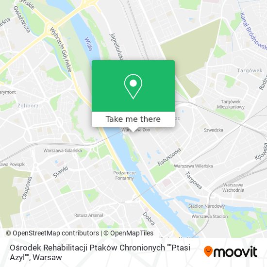 Ośrodek Rehabilitacji Ptaków Chronionych ""Ptasi Azyl"" map