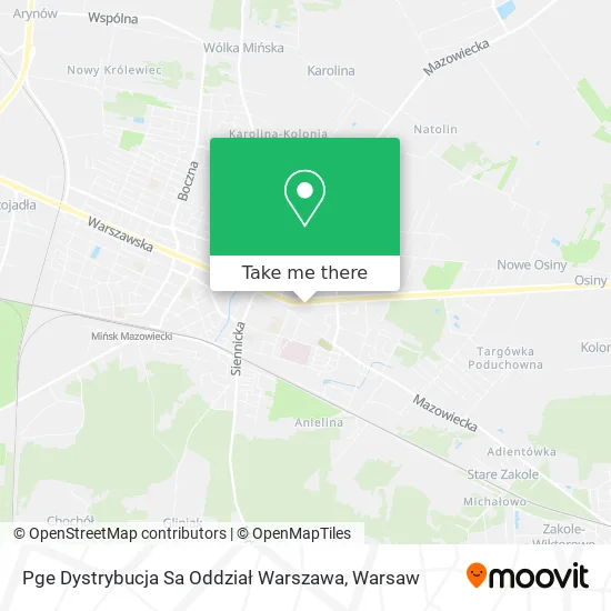 Pge Dystrybucja Sa Oddział Warszawa map