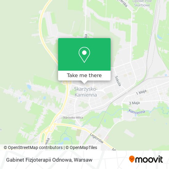 Gabinet Fizjoterapii Odnowa map