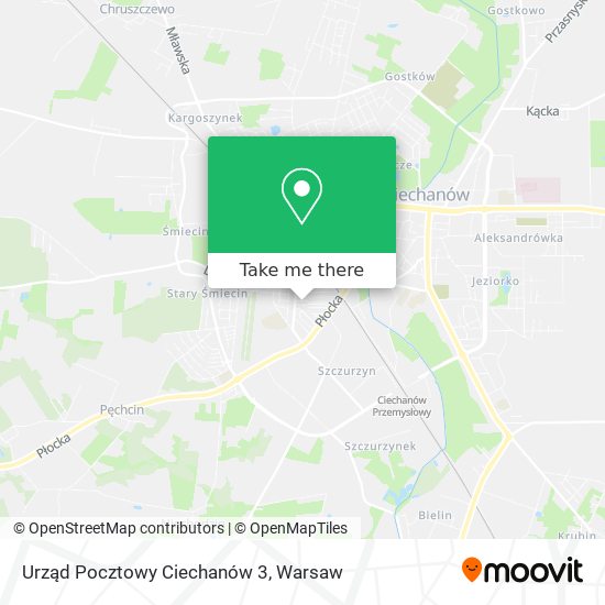 Urząd Pocztowy Ciechanów 3 map