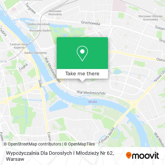 Wypożyczalnia Dla Dorosłych I Młodzieży Nr 62 map