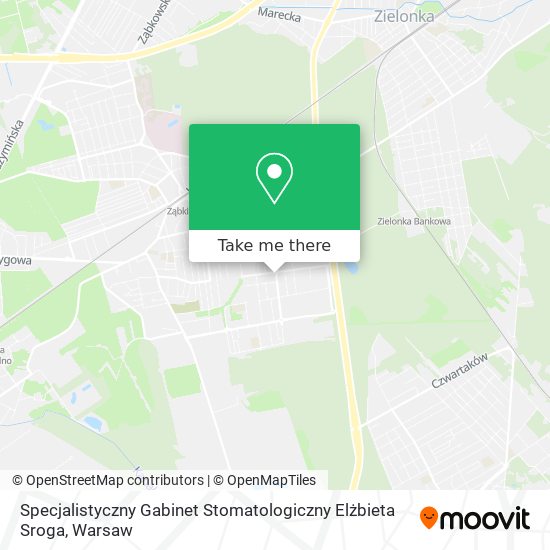 Specjalistyczny Gabinet Stomatologiczny Elżbieta Sroga map