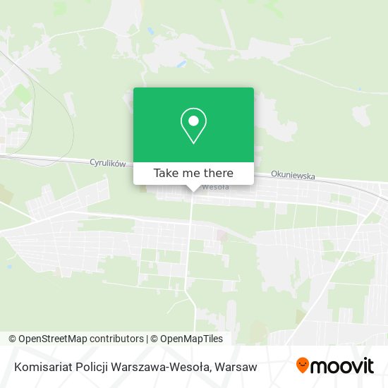 Komisariat Policji Warszawa-Wesoła map