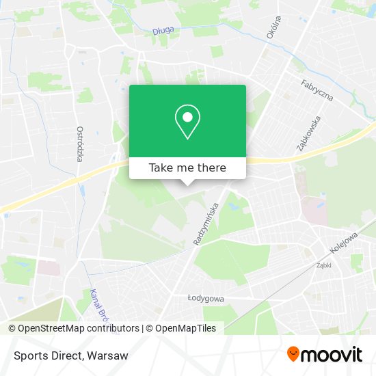 Sports Direct map