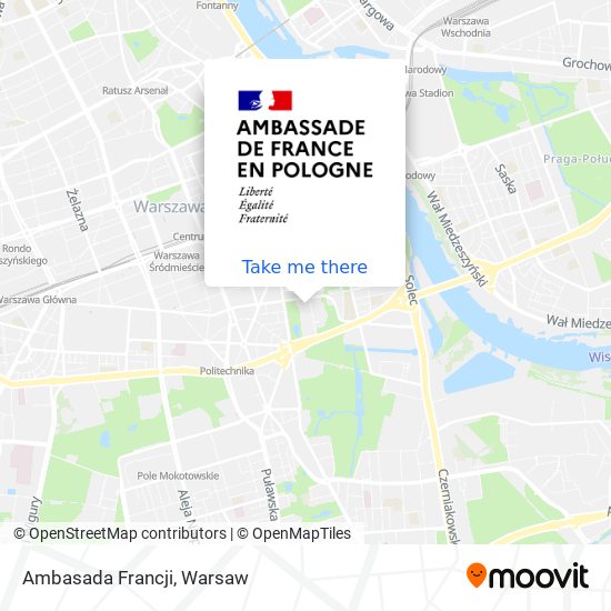 Ambasada Francji map