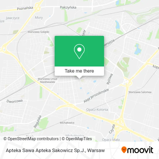 Карта Apteka Sawa Apteka Sakowicz Sp.J.