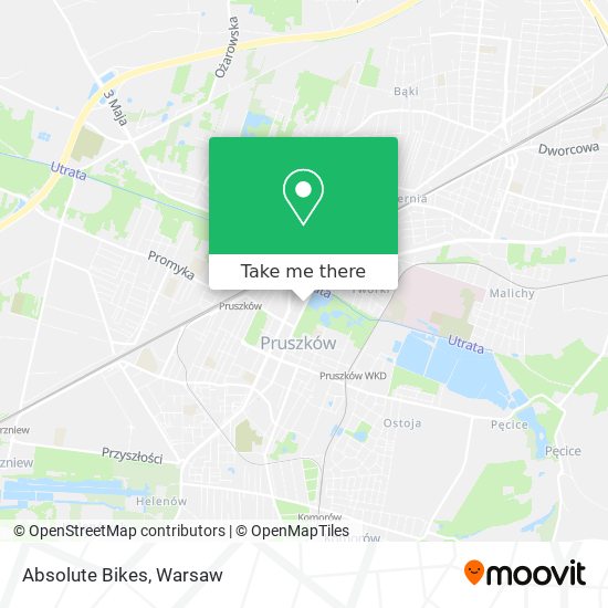 Absolute Bikes map